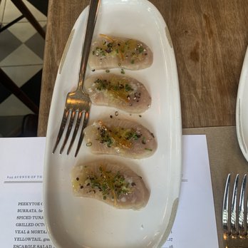L'Amico - Yellowtail Crudo - Italian Near Me - New York, New York L'Amico - Yellowtail Crudo - Italian Near Me - New York, New York