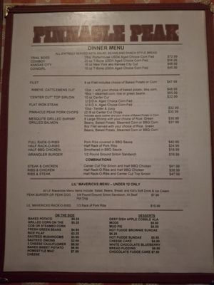 Menu photo 5 Pinnacle Peak Steakhouse San Dimas, CA Menu photo 5 Pinnacle Peak Steakhouse San Dimas, CA