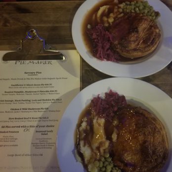 The Pie Maker - Beef stout (bottom) and chicken mushroom (top) - Irish Near Me - Galway, G