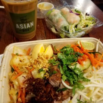 Asian Box - "Miss Jones", shrimp spring roll, and Vietnamese coffee - Vietnamese Near Me - Mountain View, California