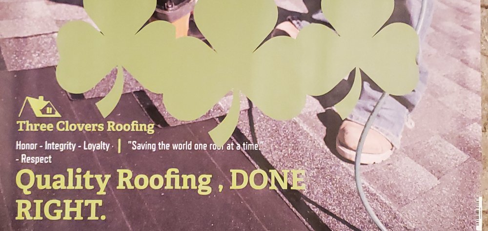 Slide of Three Clovers Roofing