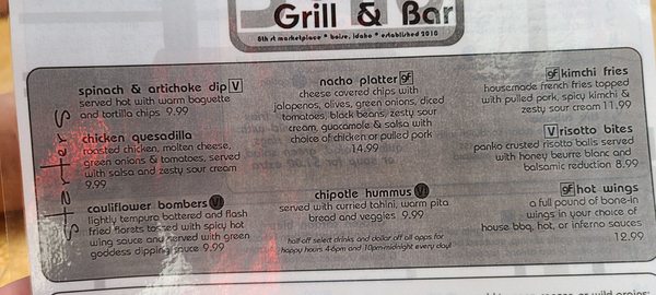 Menu photo 6 Solid Grill and Bar Boise, ID Menu photo 6 Solid Grill and Bar Boise, ID