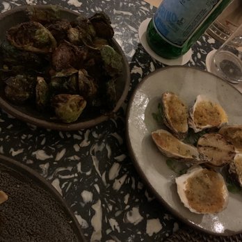 The Easterly - Grilled oysters definitely recommend and Brussels easy to take down - Seafood Near Me - St. Thomas, Virgin Islands