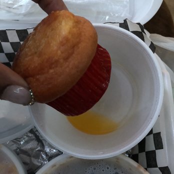 Randys Chicken And Waffles - The "corn bread" - Soul Food Near Me - Lancaster, California