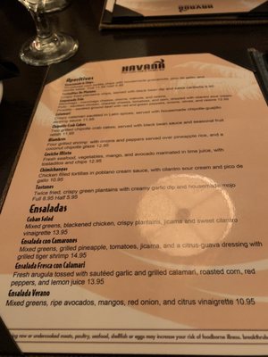 Menu photo 3 Havana Grill Chicago, IL