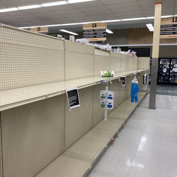 Jewel-Osco - Toilet paper, paper towels, bathroom essentials isle emptied :/ - Grocery Near Me - Plainfield, Illinois