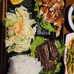 Mikasa Japanese Bistro - Chicken Teriyaki & BBQ Beef Ribs Bento box