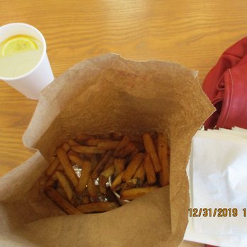 Five Guys - Five Guys / Mechanicsville: At the bottom of that bag is a small cup for a small order of fries. Everything else is overflow. - Burgers Near Me - Mechanicsville, Virginia