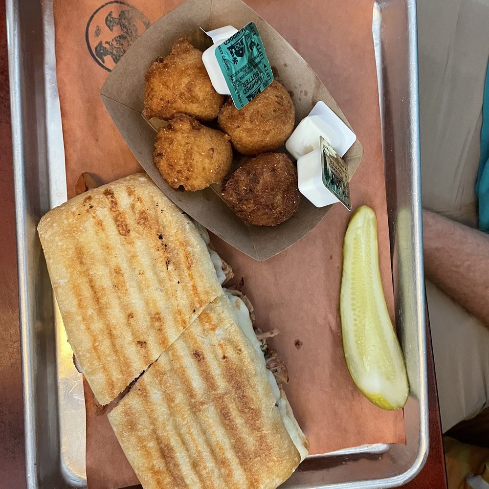 Two Drummers Smokehouse - Two Cuban panini - Barbeque Near Me - Toano, Virginia Two Drummers Smokehouse - Two Cuban panini - Barbeque Near Me - Toano, Virginia