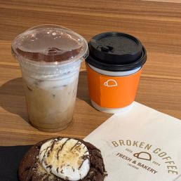 broken cream latte, mocha, smores cookie