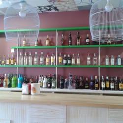 Las bebidas alcohólicas de la barra