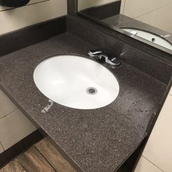 Filthy sink, no soap