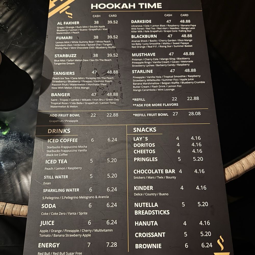 Hookah Time - Menu - Hookah Bars Near Me - Sherman Oaks, California