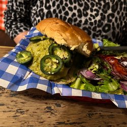 Sad Man's Tongue Bar & Bistro - Jalapeño burger