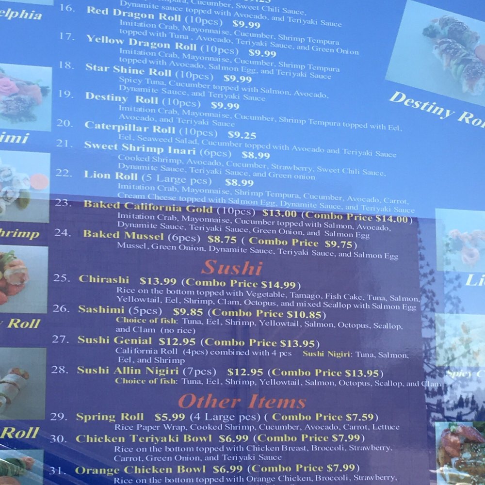 Fleurichi Express Sushi - Other half of menu - Sushi Bars Near Me - Clovis, California Fleurichi Express Sushi - Other half of menu - Sushi Bars Near Me - Clovis, California