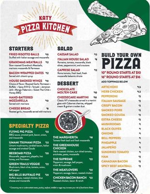 Menu photo 1 Katy Pizza Kitchen Houston, TX