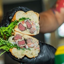 Fire Pit Brazilian BBQ - Picanha Sandwich