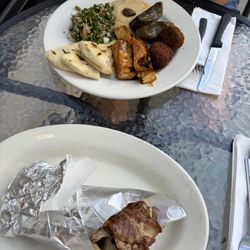 Pork Gyro, Vegan Plate
