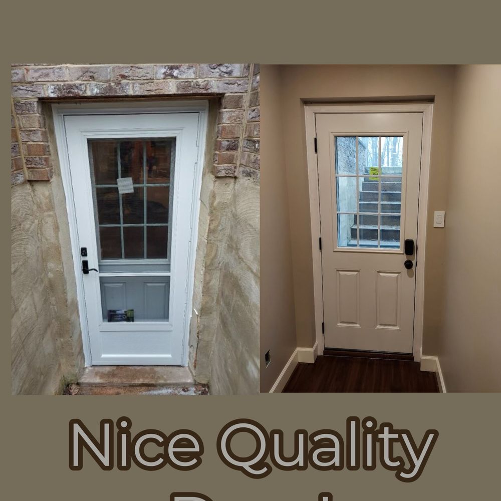 Larry Schafer & Grandson Contractor - Beautiful rear door to basement. - Windows Installation Near Me - Baltimore, Maryland Larry Schafer & Grandson Contractor - Beautiful rear door to basement. - Windows Installation Near Me - Baltimore, Maryland