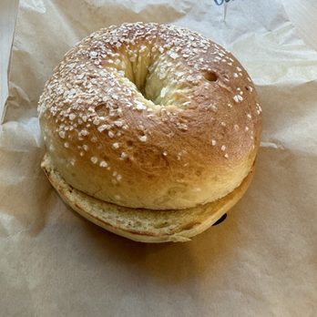 Bagel Kitchen Westside - Rosemary and salted bagel with butter - Bagels Near Me - Grand Rapids, Michigan