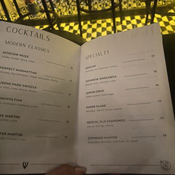 The Terrace - Cocktail Menu - Cocktail Bars Near Me - New York, New York The Terrace - Cocktail Menu - Cocktail Bars Near Me - New York, New York