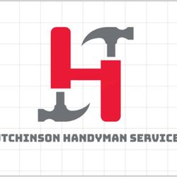 Hutchinson Handyman Services - Company logo is hammer's in the H of Hutchinson handyman services hammering out your repairs and needs