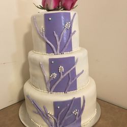 Esther's Sweet SinSations Bakery - Three tier red velvet cake for 15th birthday