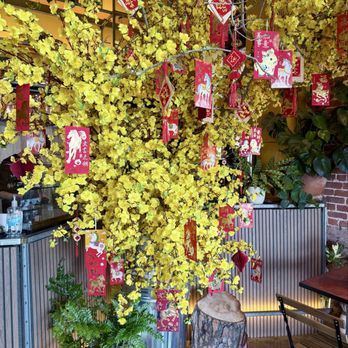 Saigonese Cafe - Tết red packet tree - Cafes Near Me - San Francisco, California Saigonese Cafe - Tết red packet tree - Cafes Near Me - San Francisco, California