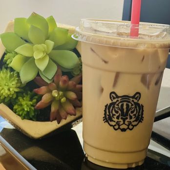 Neon Tiger Coffee - Iced white mocha - Coffee & Tea Near Me - Odessa, Texas Neon Tiger Coffee - Iced white mocha - Coffee & Tea Near Me - Odessa, Texas