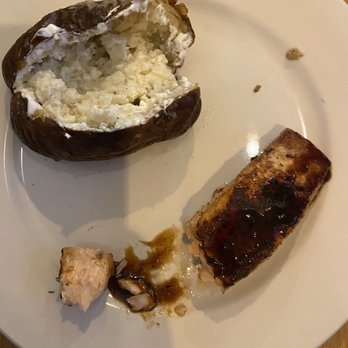 3 Friends Bar & Grill - Broiled salmon & baked potato - Sports Bars Near Me - Taylors, South Carolina