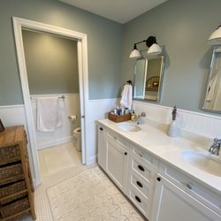 JGS Remodeling - added beadboard in bathroom and toilet room
