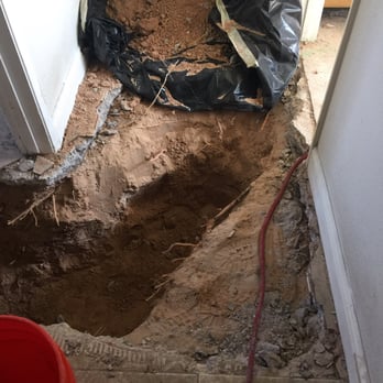Drew's Plumbing - Trench through hall for pipe replacement. - Plumbing Near Me - Las Vegas, Nevada Drew's Plumbing - Trench through hall for pipe replacement. - Plumbing Near Me - Las Vegas, Nevada
