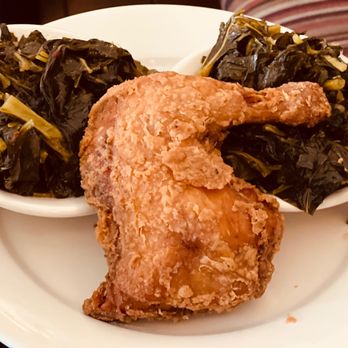 Melba's Restaurant - Fried chicken and collard greens - Collard greens were good!! - Southern Near Me - New York, New York Melba's Restaurant - Fried chicken and collard greens - Collard greens were good!! - Southern Near Me - New York, New York