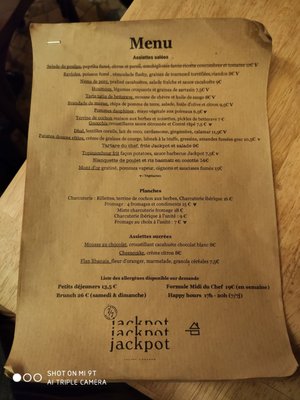 Menu photo 5 Jackpot Paris, 75