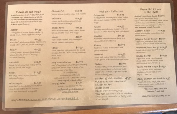 Menu photo 7 The Slanted Porch Fallon, NV