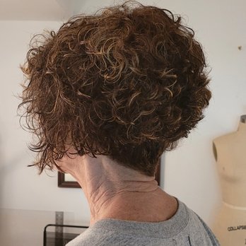 Loressence Studio - Layered diagonal forward bob with short undercut on nape area and feathered fringe. - Hair Salons Near Me - Nyack, New York Loressence Studio - Layered diagonal forward bob with short undercut on nape area and feathered fringe. - Hair Salons Near Me - Nyack, New York