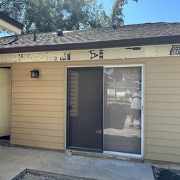 This is the piece of siding Universal Roofing and Contracting wants $1,200.00 to put up which will take 10-15 minutes.
