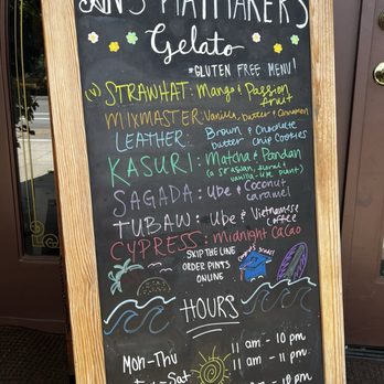 An's Hatmakers - Flavors of the week - Gelato Near Me - Del Mar, California