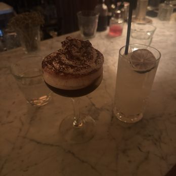 Prima - Tiramisu Espresso Martini; Fugazi Mule (N/A) - Wine Bars Near Me - Boston, Massachusetts