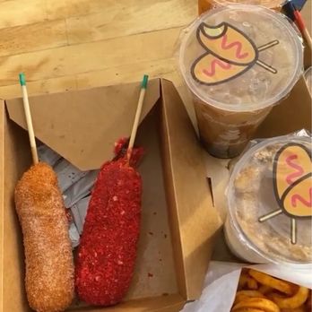 STIX - Flamin' Hotdog , Deluxe Curly Fries , Hotdog & House Milk Tea, Thai Milk Tea and Black Sugar Milk Tea - Hot Dogs Near Me - San Francisco, California STIX - Flamin' Hotdog , Deluxe Curly Fries , Hotdog & House Milk Tea, Thai Milk Tea and Black Sugar Milk Tea - Hot Dogs Near Me - San Francisco, California