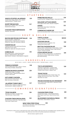 Menu photo 2 Pinnacle Grill Kerrville, TX Menu photo 2 Pinnacle Grill Kerrville, TX