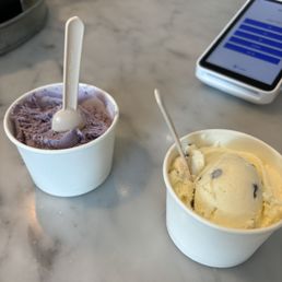 Mint and blueberry ice cream Mint and blueberry ice cream