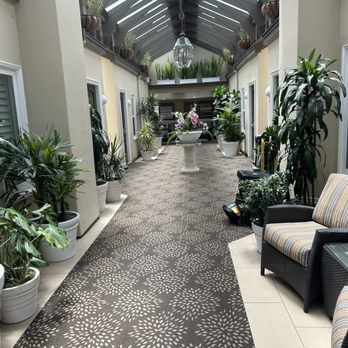 Hotel Vista Del Mar - Atrium Hallway Between Guest Rooms - Hotels Near Me - Avalon, California Hotel Vista Del Mar - Atrium Hallway Between Guest Rooms - Hotels Near Me - Avalon, California