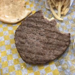 Burger Time - Cold burger during lunch.