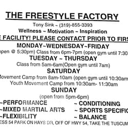 Freestyle Factory - The spring schedule.