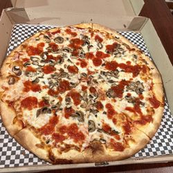 Todaro Pizza GVL - Large Mushroom Pizza with Extra Sauce