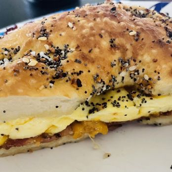 Rye's and Grind - Bacon bagel sandwich to go - Breakfast & Brunch Near Me - Oceanside, California Rye's and Grind - Bacon bagel sandwich to go - Breakfast & Brunch Near Me - Oceanside, California