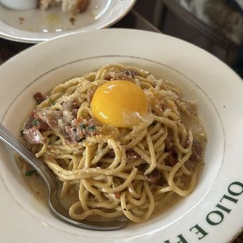 Olio e Più - Spaghetti Chitarra alla Carbonara - Pizza Near Me - New York, New York Olio e Più - Spaghetti Chitarra alla Carbonara - Pizza Near Me - New York, New York