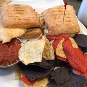 Turning Point Blue Bell - Chicken pesto sandwich w/ tortilla chips and salsa - Breakfast & Brunch Near Me - Blue Bell, Pennsylvania Turning Point Blue Bell - Chicken pesto sandwich w/ tortilla chips and salsa - Breakfast & Brunch Near Me - Blue Bell, Pennsylvania