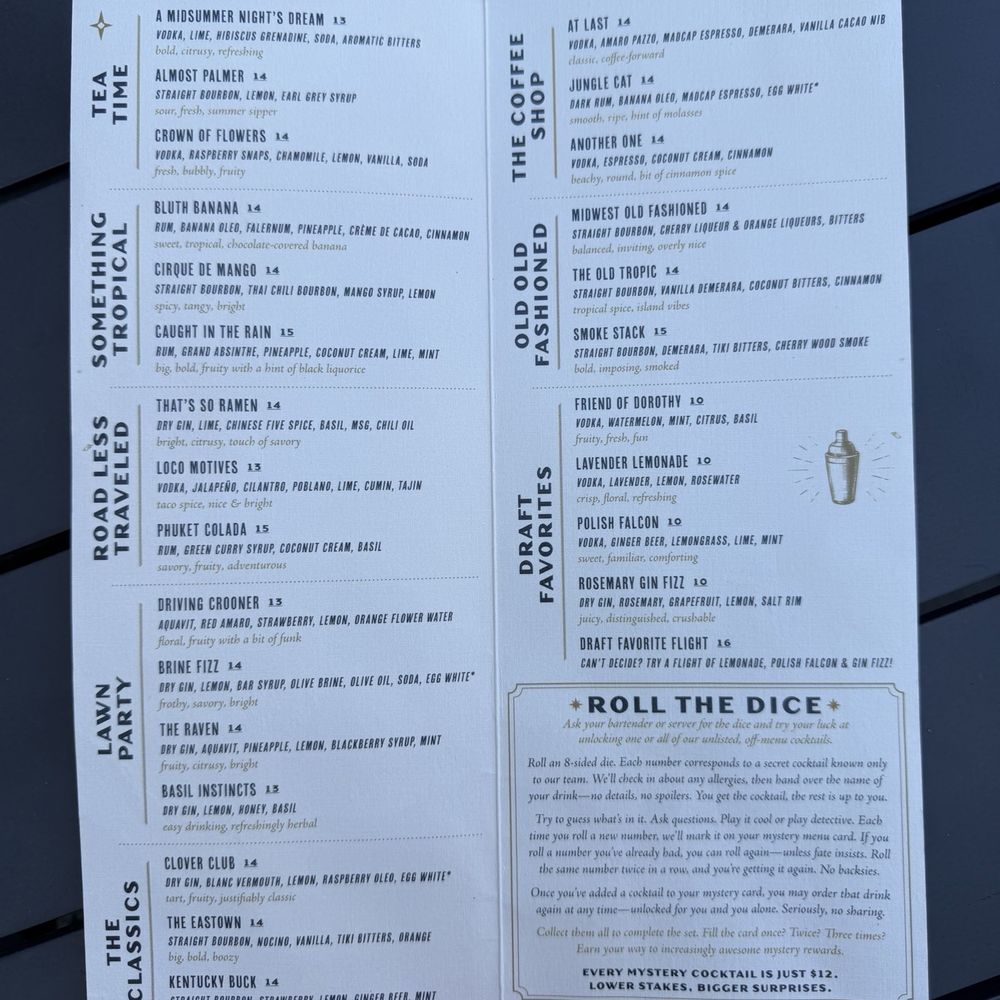 Less Traveled - Menu - Cocktail Bars Near Me - Grand Rapids, Michigan Less Traveled - Menu - Cocktail Bars Near Me - Grand Rapids, Michigan